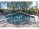 Inviting kidney-shaped pool with waterfall feature at 17045 N 58Th Way, Scottsdale, AZ 85254