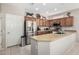 Updated kitchen featuring stainless steel appliances and granite countertops at 18132 N Villa Bella Dr, Surprise, AZ 85374