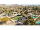 Aerial view showcasing the home's location in a desirable neighborhood at 1825 W Seldon Way, Phoenix, AZ 85021