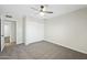 Bedroom with double door closet and carpet flooring at 1825 W Seldon Way, Phoenix, AZ 85021