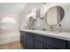 Elegant bathroom with double vanity, soaking tub, and walk-in shower at 18825 N 34Th St, Phoenix, AZ 85050