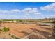 Aerial view of equestrian stables and riding arena at 20334 E Colt Dr, Queen Creek, AZ 85142