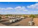 Extensive RV park with numerous RVs parked at 20334 E Colt Dr, Queen Creek, AZ 85142