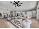 Living room features stylish furniture and an open floor plan at 22897 E Carriage Way, Queen Creek, AZ 85142