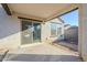 Covered patio with sliding glass door access to home at 25565 W Gwen St, Buckeye, AZ 85326