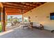 Covered patio with comfortable seating and mountain views at 2809 W Paso Nuevo Dr, Phoenix, AZ 85086