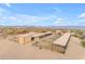 Aerial view of property with main house and stables at 32905 N 140Th St, Scottsdale, AZ 85262