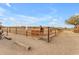 Horses in a ranch corral with a gate at 32905 N 140Th St, Scottsdale, AZ 85262