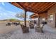 Spacious covered patio with seating area at 32905 N 140Th St, Scottsdale, AZ 85262