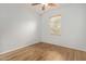 Bright bedroom with wood flooring and ceiling fan at 34619 N 30Th Ave, Phoenix, AZ 85086