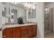 Double vanity bathroom with granite countertops at 3617 E Half Hitch Pl, Phoenix, AZ 85050