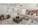 Living room with a view into kitchen and comfy seating at 3617 E Half Hitch Pl, Phoenix, AZ 85050