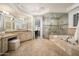 Bathroom with walk-in shower and soaking tub at 37 W Sierra Vista Dr, Phoenix, AZ 85013