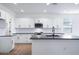 Modern kitchen with white cabinets, dark countertops, and stainless steel appliances at 4120 E Ghost Flower Ln, San Tan Valley, AZ 85140