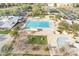 Large community pool with lap lanes and a separate kiddie pool at 4229 E Seasons Cir, Gilbert, AZ 85297