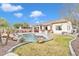 Inviting backyard oasis featuring a sparkling pool and patio area at 4229 E Seasons Cir, Gilbert, AZ 85297