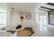 Living room features a fireplace and tile flooring at 4701 E Ardmore Rd, Phoenix, AZ 85044