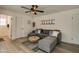 Living room with sectional sofa and wood coffee table at 6073 W Caribe Ln, Glendale, AZ 85306