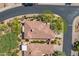 Bird's-eye view of home and surrounding neighborhood at 6970 E Hibiscus Way, Scottsdale, AZ 85266