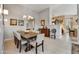 Formal dining room with wood table and chairs at 6970 E Hibiscus Way, Scottsdale, AZ 85266