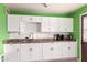 White kitchen cabinets and granite countertops at 8055 S 7Th St, Phoenix, AZ 85042