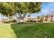 Landscaped lawn area with mature trees and a building at 8270 N Hayden Rd # 1023, Scottsdale, AZ 85258