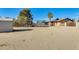 Large backyard with storage shed, trampoline, and play area at 1437 W Yukon Dr, Phoenix, AZ 85027