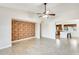 Bright living room with tile floors and ceiling fan at 1437 W Yukon Dr, Phoenix, AZ 85027