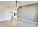 Spacious living room with tile flooring and ceiling fan at 1437 W Yukon Dr, Phoenix, AZ 85027