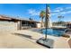 Lush backyard oasis with a refreshing pool at 1437 W Yukon Dr, Phoenix, AZ 85027