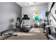 Well-equipped fitness room with treadmill, elliptical, and exercise bike at 16333 E Lombard Pl, Fountain Hills, AZ 85268