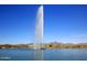 Tall fountain in lake with mountain background at 16333 E Lombard Pl, Fountain Hills, AZ 85268