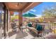 Relaxing covered patio with seating area, perfect for outdoor enjoyment at 16333 E Lombard Pl, Fountain Hills, AZ 85268