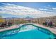 Community pool with mountain views and comfortable seating at 16333 E Lombard Pl, Fountain Hills, AZ 85268