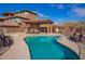 Community pool and spa with adjacent grilling and lounge area at 16333 E Lombard Pl, Fountain Hills, AZ 85268