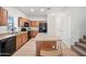 Modern kitchen with island and black appliances at 1702 E Bell Rd # 130, Phoenix, AZ 85022