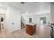 Kitchen island and stairs in open floor plan at 1702 E Bell Rd # 130, Phoenix, AZ 85022