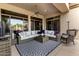 Relaxing outdoor patio with comfortable seating at 21215 N 75Th St, Scottsdale, AZ 85255