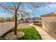 Landscaped side yard with gravel pathway at 21215 N 75Th St, Scottsdale, AZ 85255