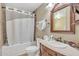 Clean bathroom with updated vanity and shower/tub combo at 3955 W Cindy St, Chandler, AZ 85226