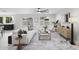 Bright, stylish living room featuring contemporary furnishings, a ceiling fan, and natural light at 4059 E Cholla St, Phoenix, AZ 85028