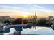 Stunning pool with mountain reflection and sunset view at 4208 N Via Cobre Cir, Mesa, AZ 85207