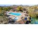 Resort-style pool with lap lanes and spa at 4208 N Via Cobre Cir, Mesa, AZ 85207