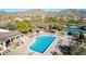 Community lap pool and spa with mountain views at 4208 N Via Cobre Cir, Mesa, AZ 85207