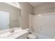 Bathroom with shower/tub combo and updated vanity at 4647 E County Down Dr, Chandler, AZ 85249