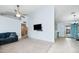 Open living space with a view into the kitchen and dining area at 4749 E Evergreen St, Mesa, AZ 85205