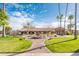 Community center with fountain and manicured landscaping at 7837 E Crestwood Way, Scottsdale, AZ 85250