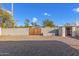 Backyard with storage shed and gated entry at 8019 N 14Th St, Phoenix, AZ 85020