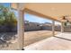 Covered patio overlooking a spacious backyard at 11625 W Jackson St, Avondale, AZ 85323