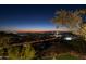 Panoramic nighttime view of city lights from backyard at 13801 N Moon Dr, Phoenix, AZ 85023